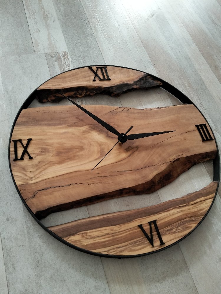AHŞAP DUVAR SAATİ 50 cm.
