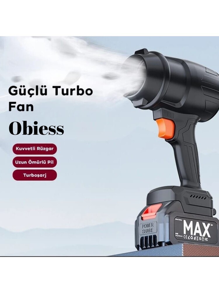 Obiess Turbo Fan ,hava Üfleyici 30000RPM, Oto Kurutma, Yaprak Üfleyici, Jet Fan