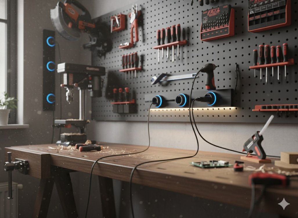 Mochiron kızaklı priz 60 cm 3 adet prizli
