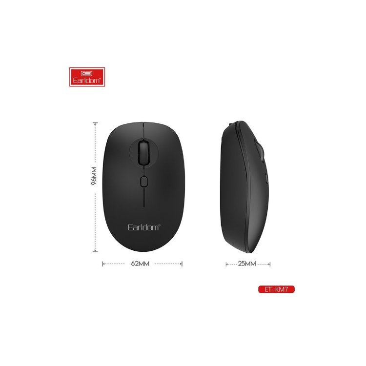 Earldom KM7 Sessiz Kablosuz Ofis Mouse -