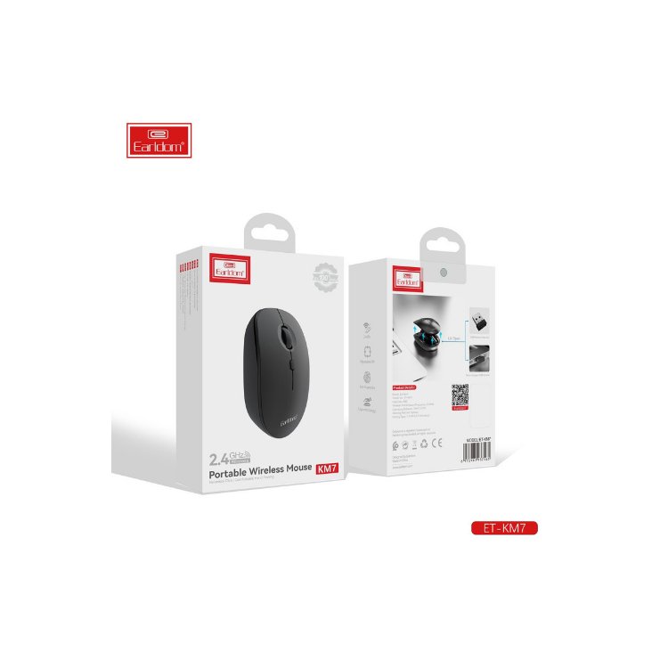 Earldom KM7 Sessiz Kablosuz Ofis Mouse -