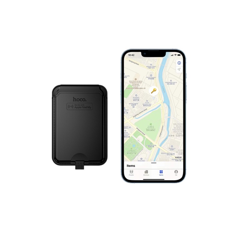Hoco. E91I Tiger Smart Apple Find My Özellikli Kablosuz Şarj Destekli Magsafe Kartlık