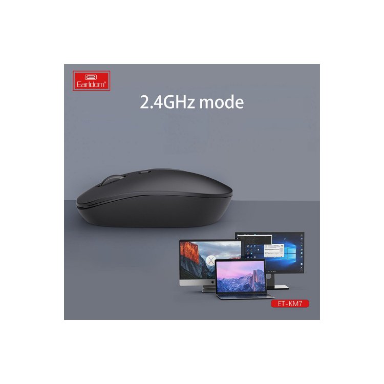 Earldom KM7 Sessiz Kablosuz Ofis Mouse -
