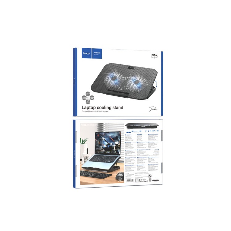 Hoco. GA4 Jade Çift Fanlı 1300 RPM Laptop Soğutucu Stant