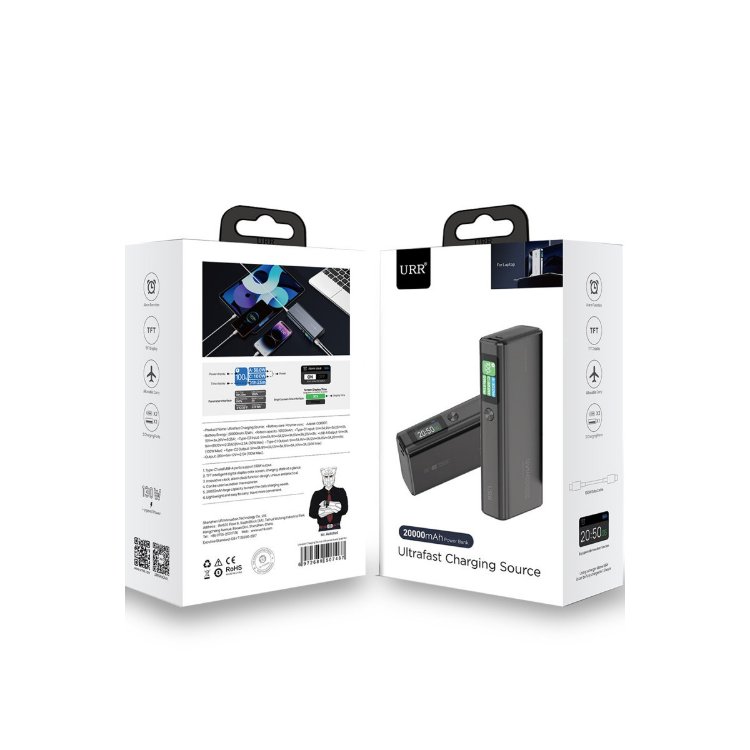 URR Ultrafast Charging Source 130W 20.000 mAh PD Powerbank
