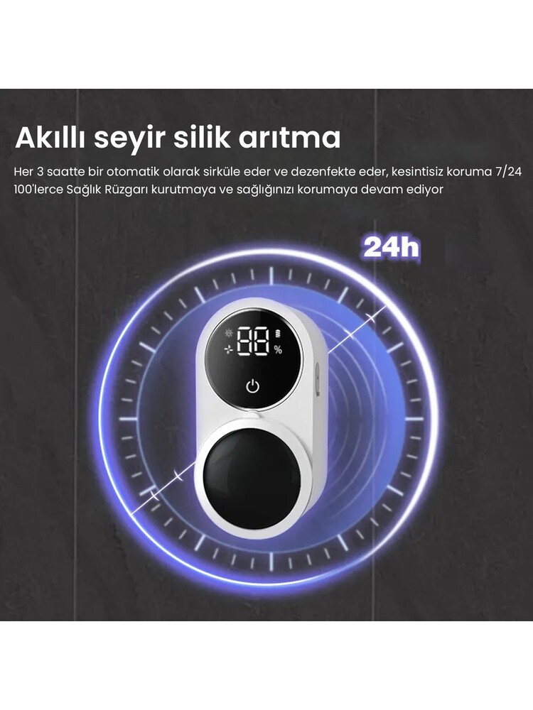 Pluzz Diş Fırçası Tutacağı Şarj Edilebilir ve Sensörlü Uv Sterilizatör