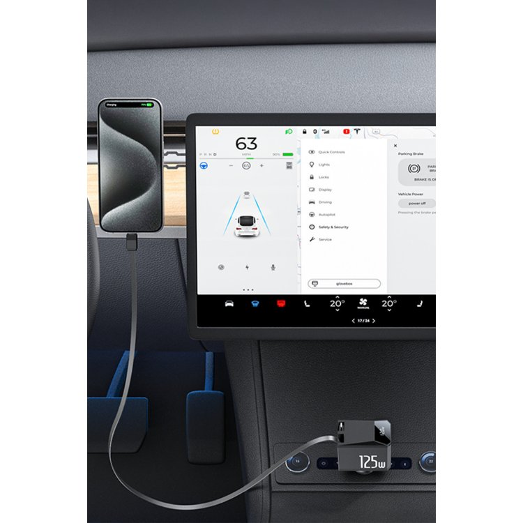Yesido Y71 Dijital Göstergeli 1 Adet 30W Type-C ve 1 Adet 30W USB Çıkışlı Ekstra 65W