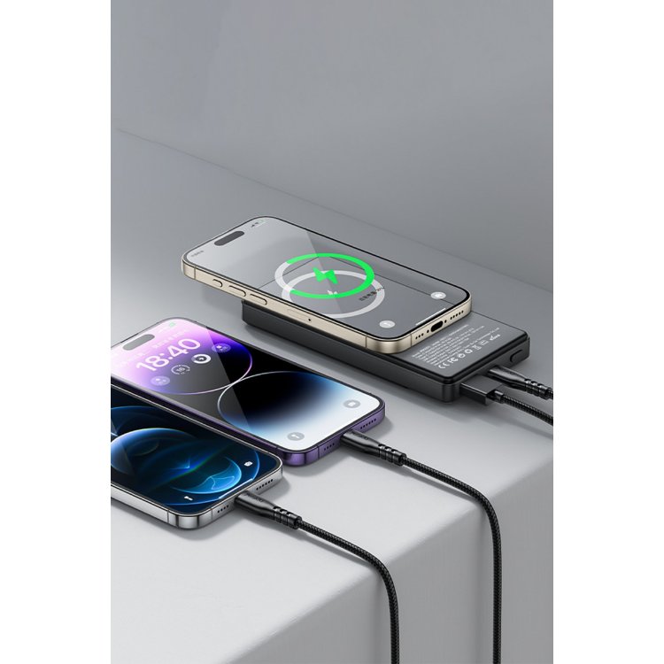 Yesido YP57 10.000 mAh 22.5w Type C 15w Kablosuz magsafe destekli powerbank