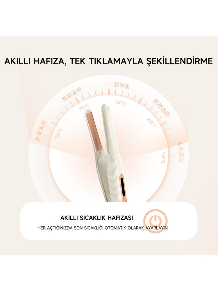 Pluzz Saç Maşası Şarj Edilebilir Taşınabilir Iyonlu