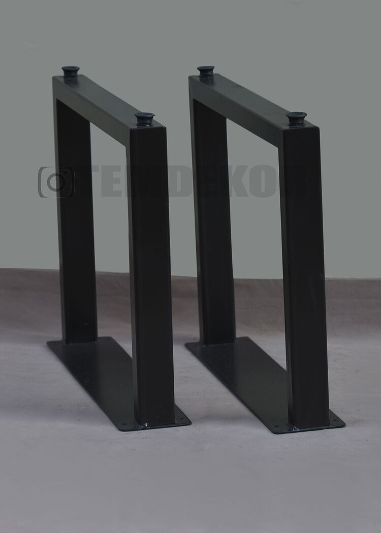 Kare sehpa ayağı Yukseklik 42cm genişlik 50cm 2adet metal ayak 