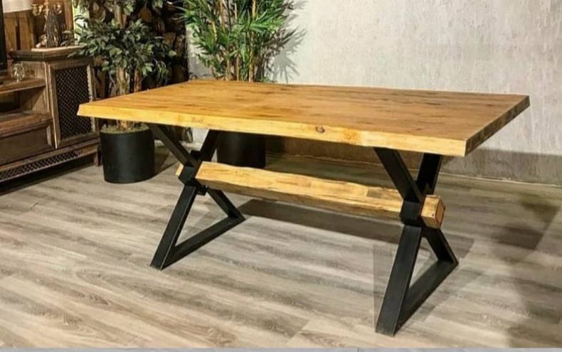 masa için kare göbekli metal ayak 2 adet 