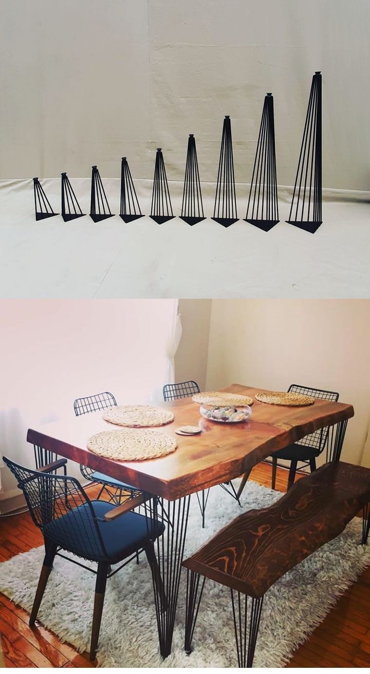 7 tel metal ayak yukseklik 42 cm 4 adet metal ayak 