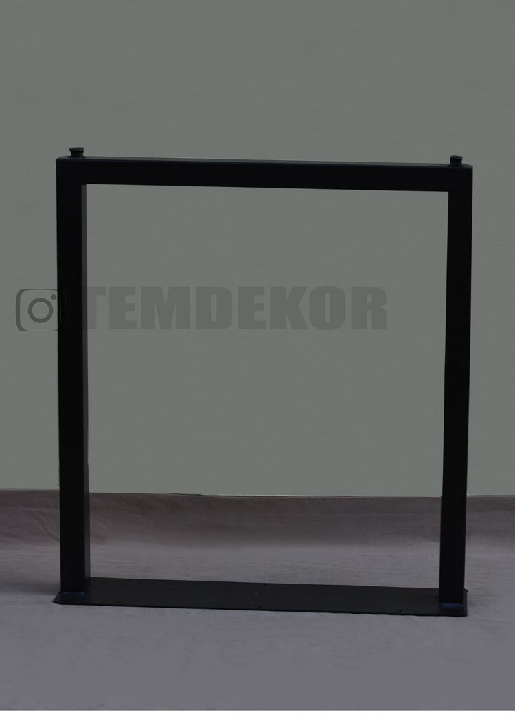 Kare metal ayak yukseklik 72cm genişlik 66cm masa ayağı 