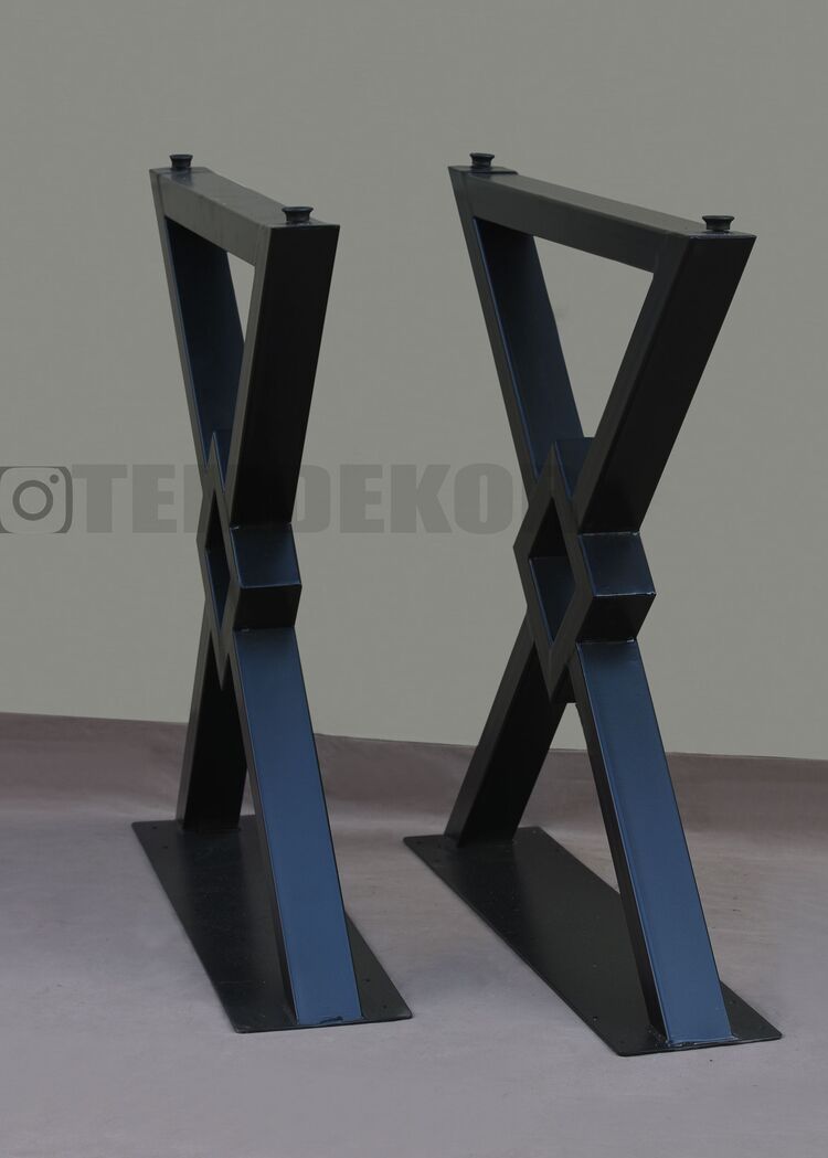 masa için kare göbekli metal ayak 2 adet 