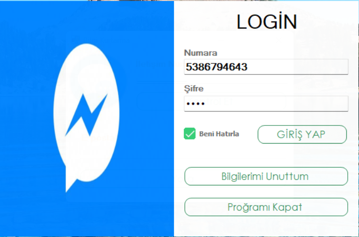 C# MESAJLAŞMA SİSTEMİ YAZILIMI