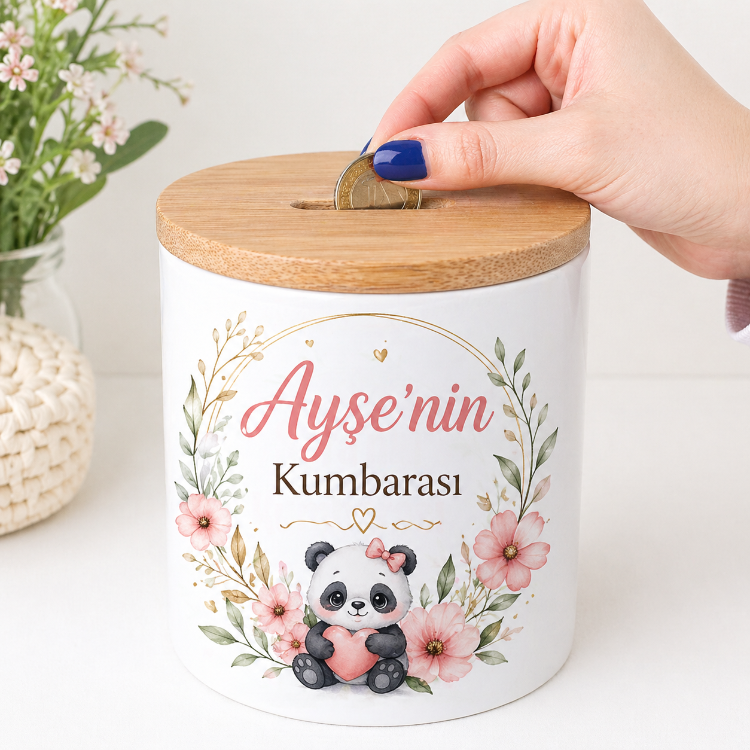 Kişiye Özel İsim Baskılı Kumbara – Kişiye Özel İsimli Kumbara – Doğum Günü Hediyesi