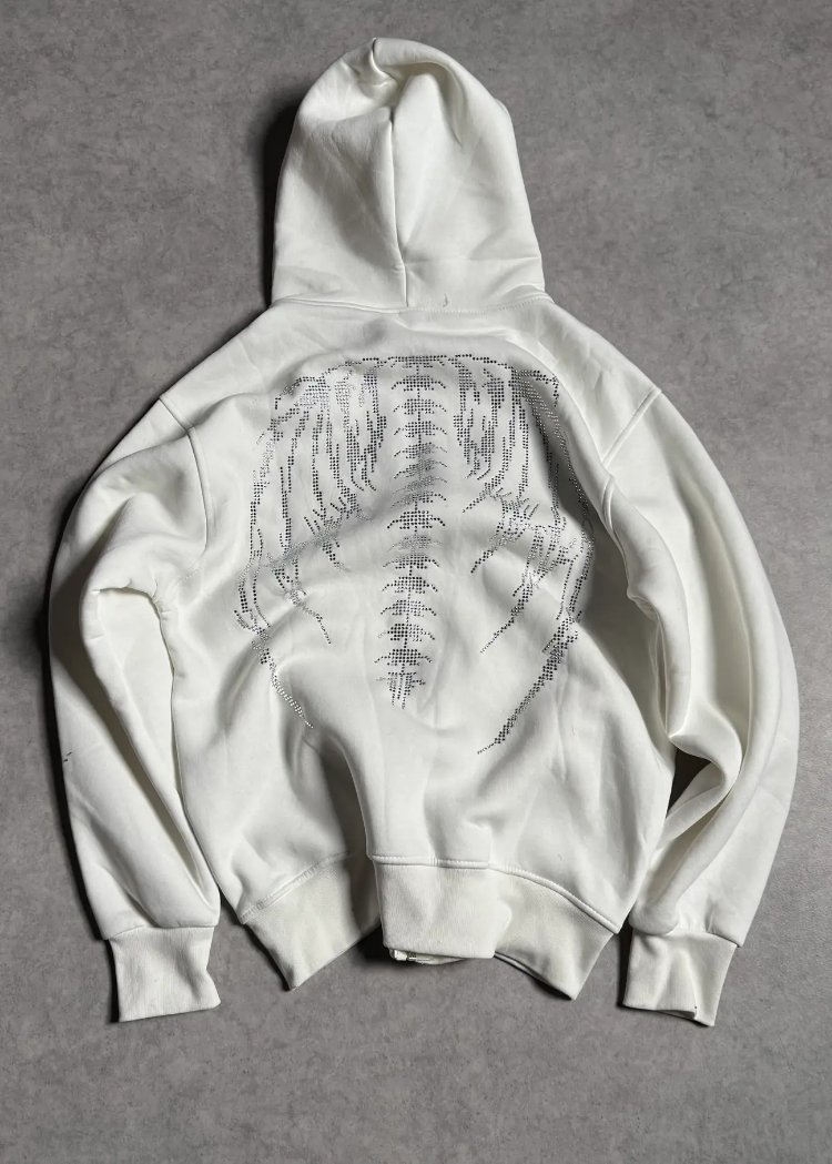 SYNICAL TAŞLI ZIPPER-BEYAZ
