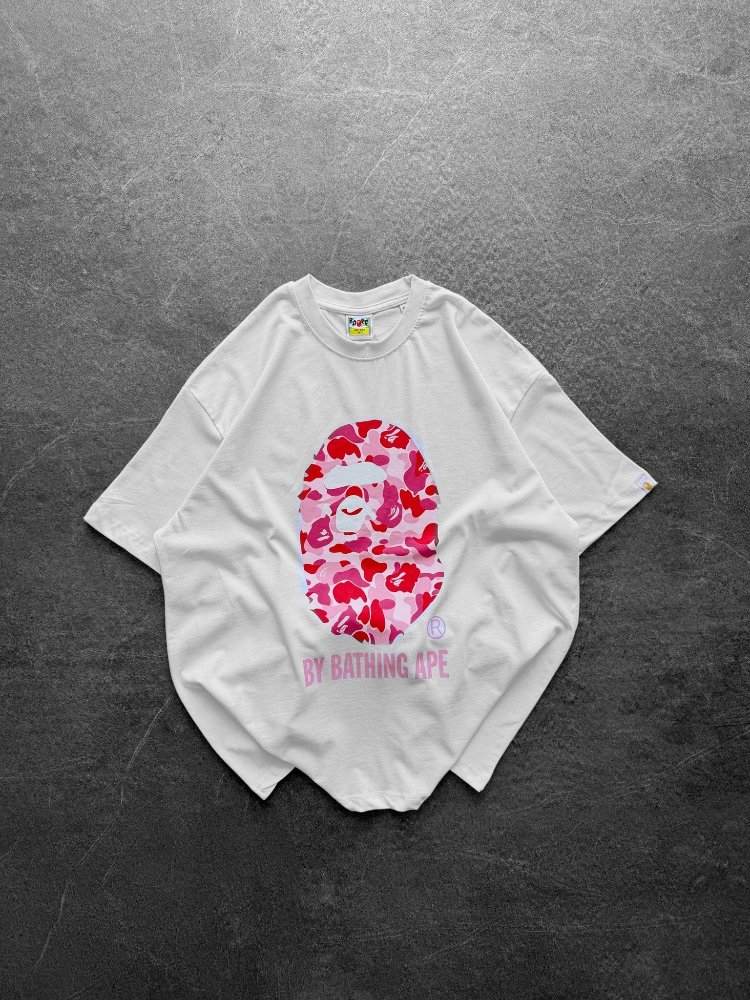 BEYAZ PEMBE BAPE TİŞÖRT 