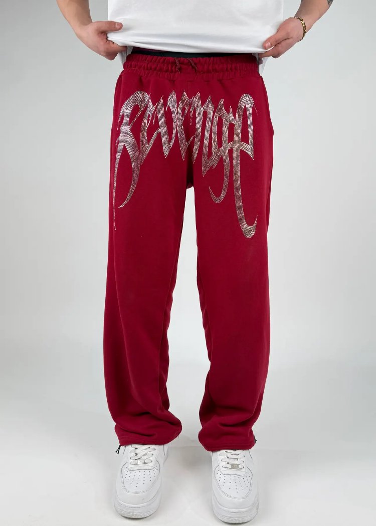 REVENGE TAŞLI BAGGY EŞOFMAN-BORDO