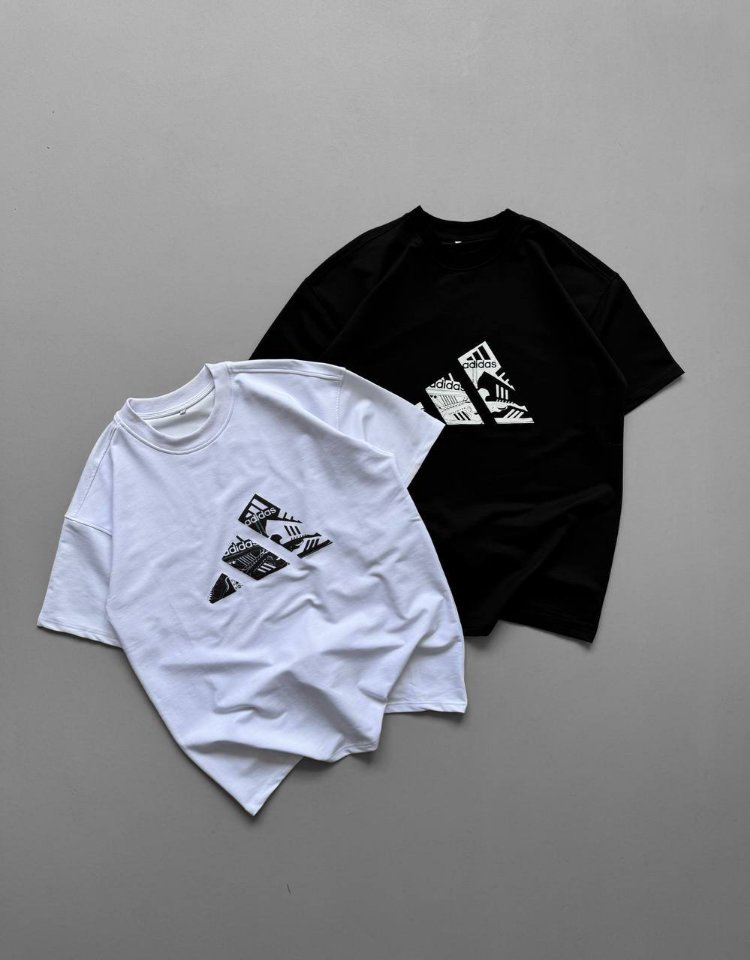 ÖN BASKILI OVERSIZE T-SHIRT-SİYAH