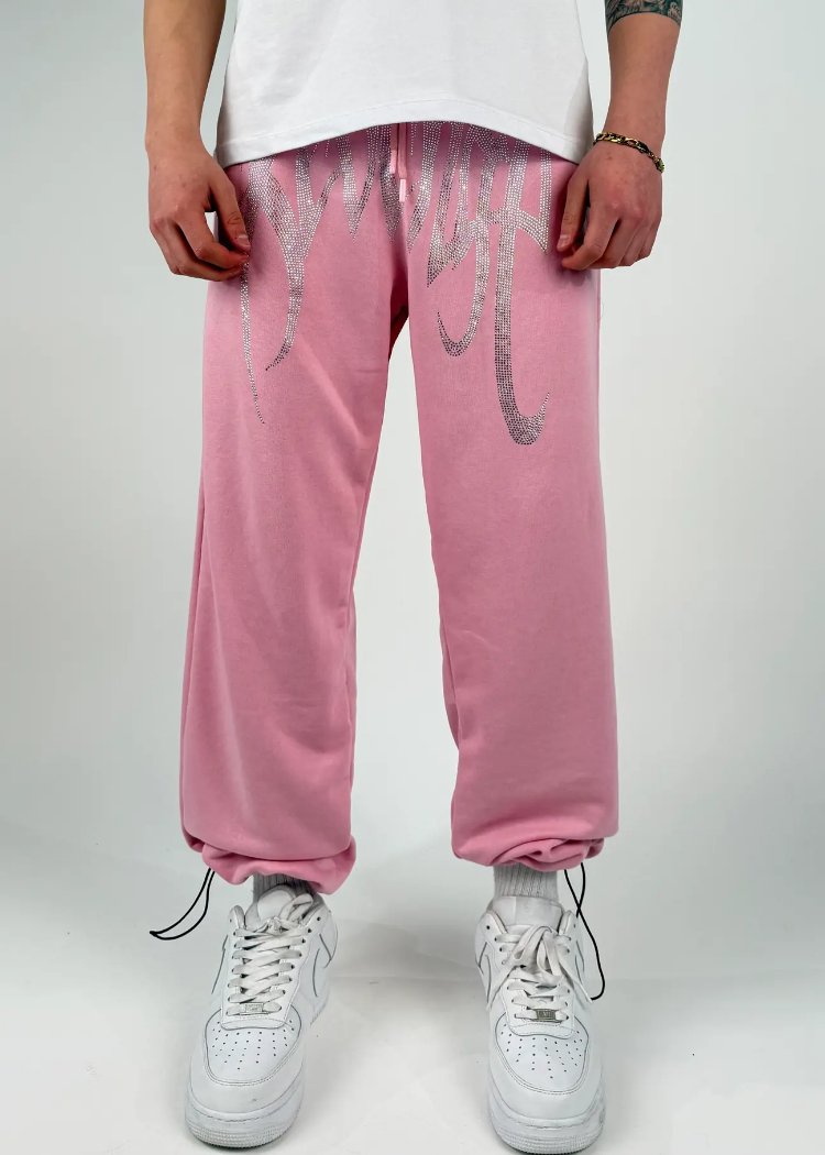 REVENGE TAŞLI BAGGY EŞOFMAN - PEMBE 