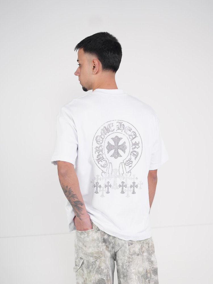 CHROME HEARTS TAŞLI TİŞÖRT