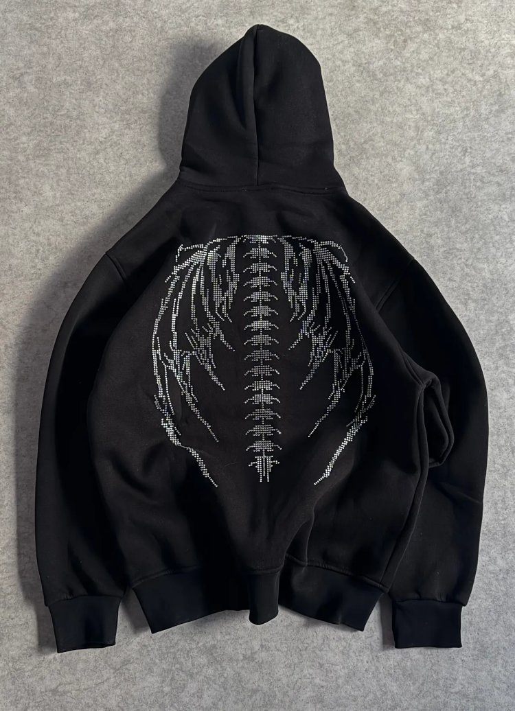 SYNICAL TAŞLI ZIPPER-SİYAH