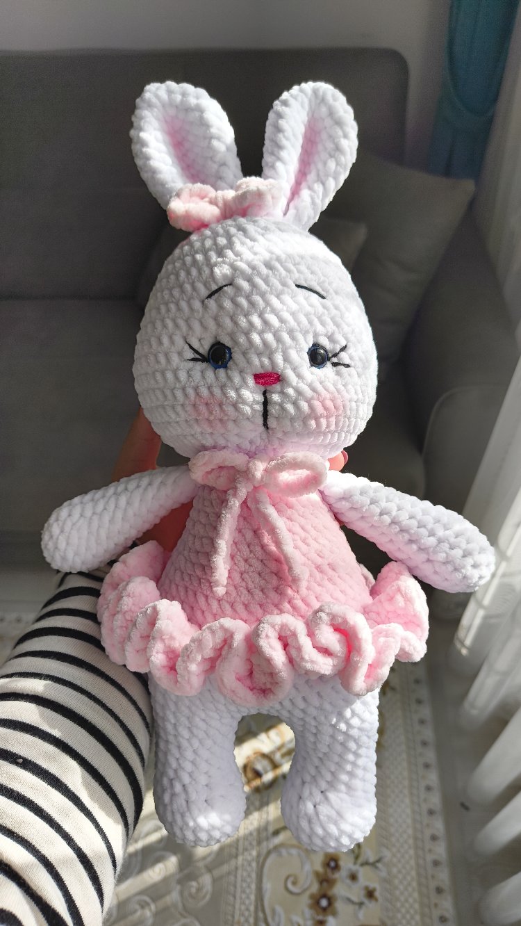 Balerin Tavşan Amigurumi Oyuncak