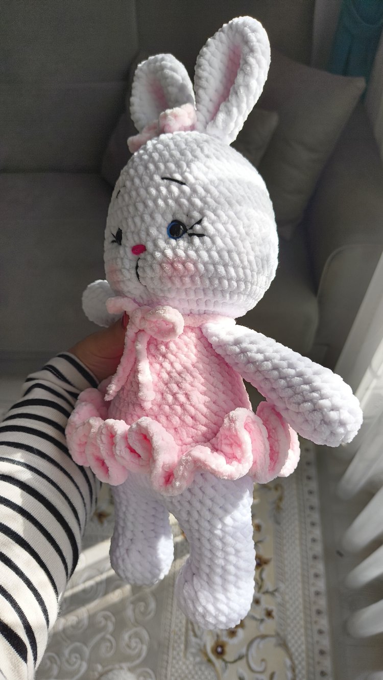 Balerin Tavşan Amigurumi Oyuncak
