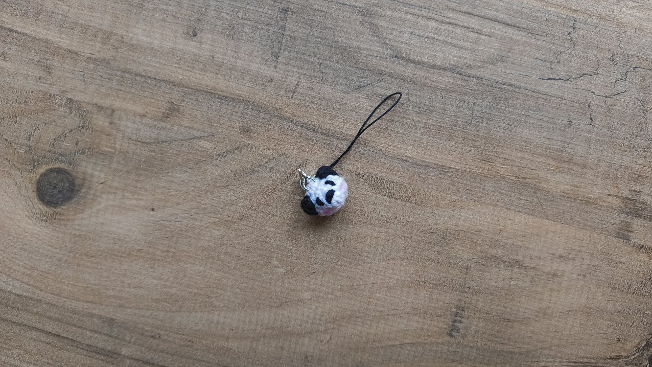 Panda Telefon Charmı Anahtarlık