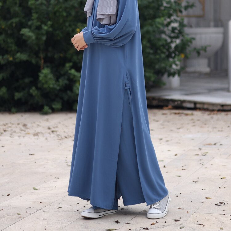 HÂLE GÖMLEK PANTOLON TAKIM (İNDİGO)