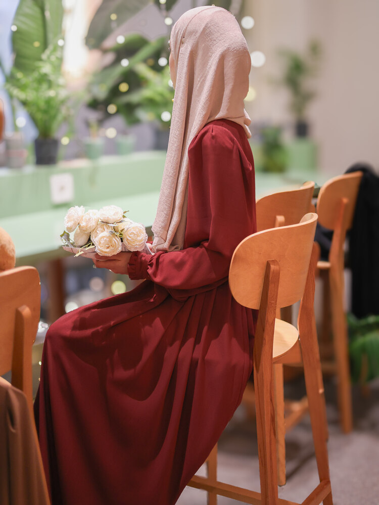 PİLELİ FERACE (CHERRY RED)