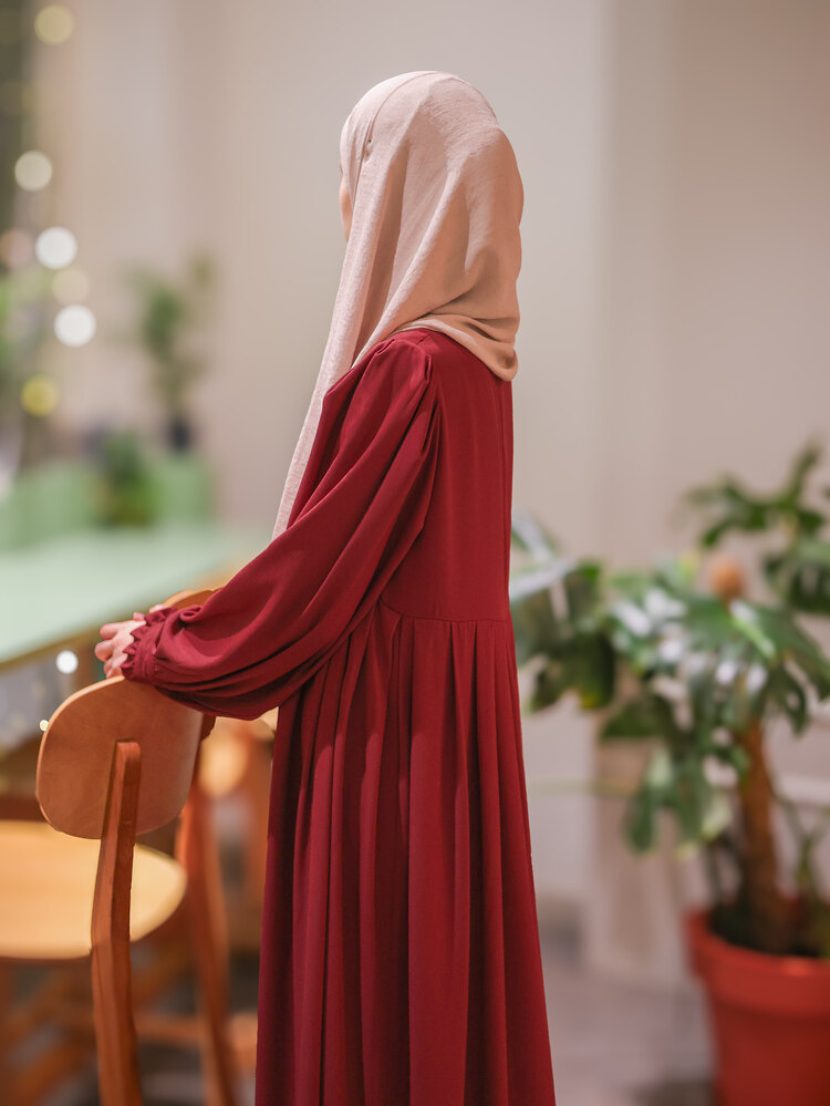 PİLELİ FERACE (CHERRY RED)