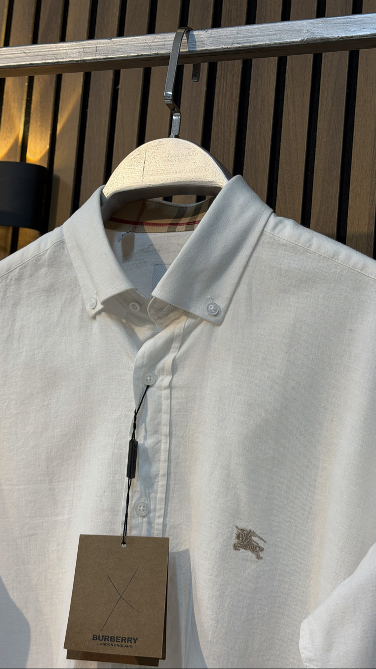 2026 YENİ SEZON İTHAL BURBERRY KETEN GÖMLEK