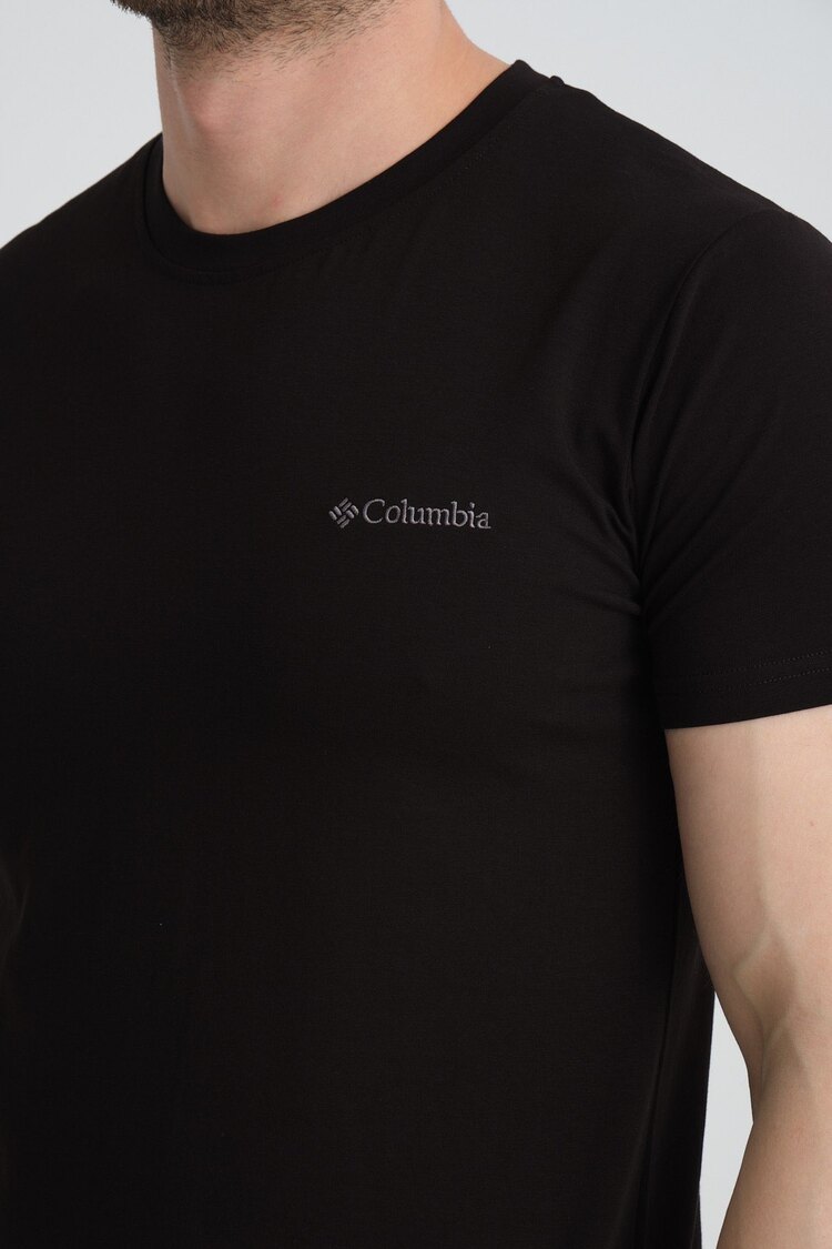 COLUMBİA BASİC LOGO T-SHİRT SİYAH