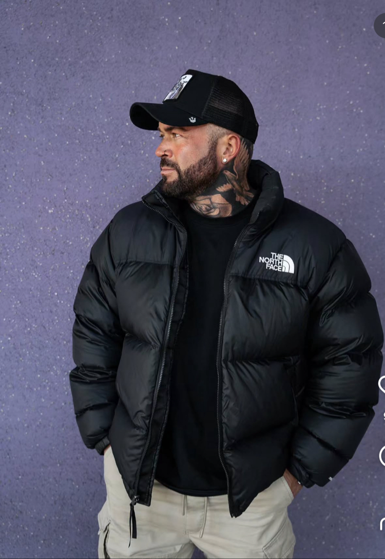 TNF NAKIŞ LOGO KIŞLIK MONT SİYAH