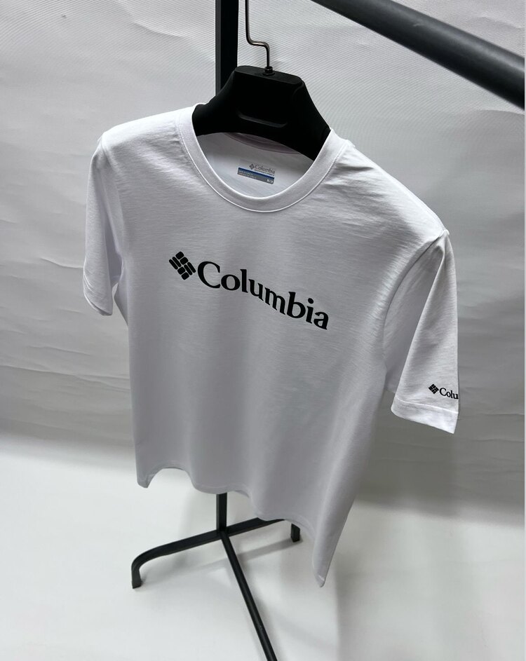 COLUMBİA KABARTMA BASKILI T-SHİRT