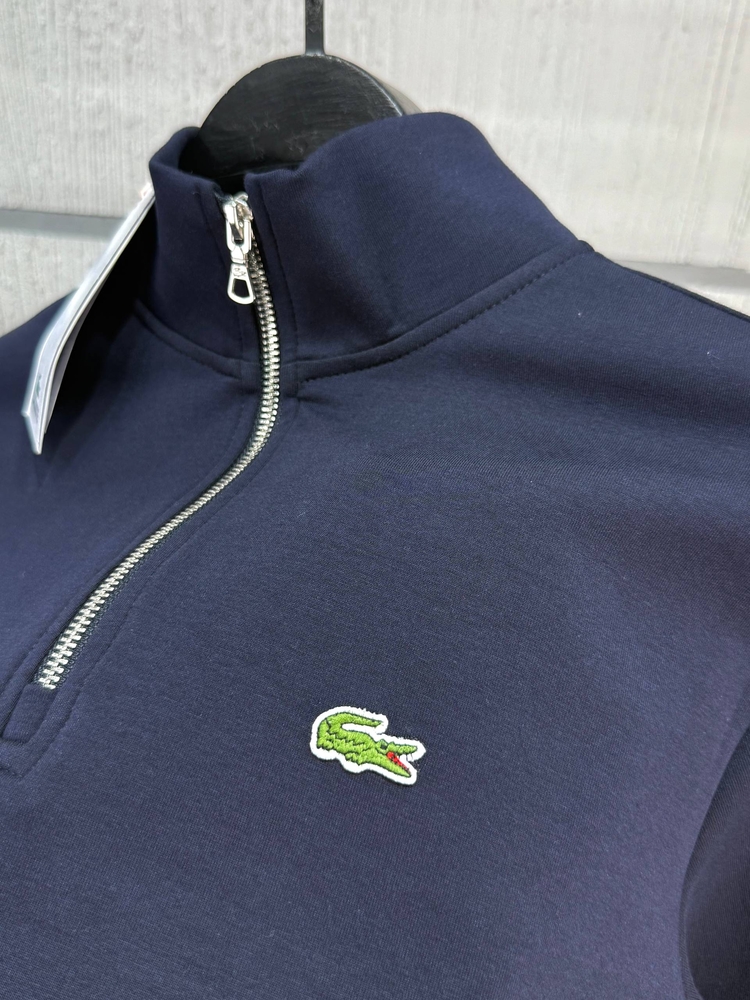 LACOSTE YARIM FERMUAR DOUBLE FACE SWEAT LACİVERT