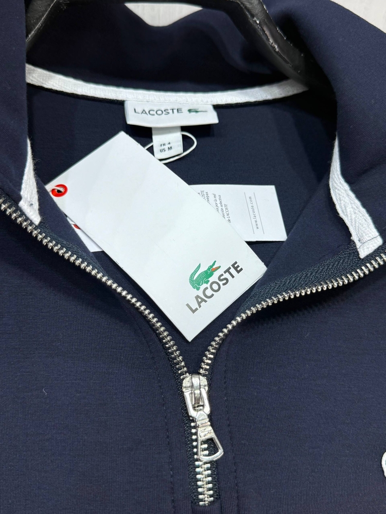LACOSTE YARIM FERMUAR DOUBLE FACE SWEAT LACİVERT
