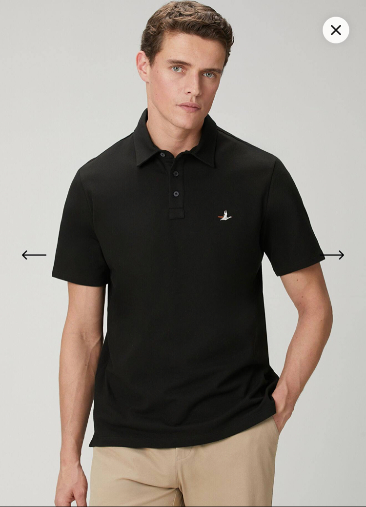 PREMİUM PİKE KUMAŞ POLO YAKA T-SHİRT SİYAH