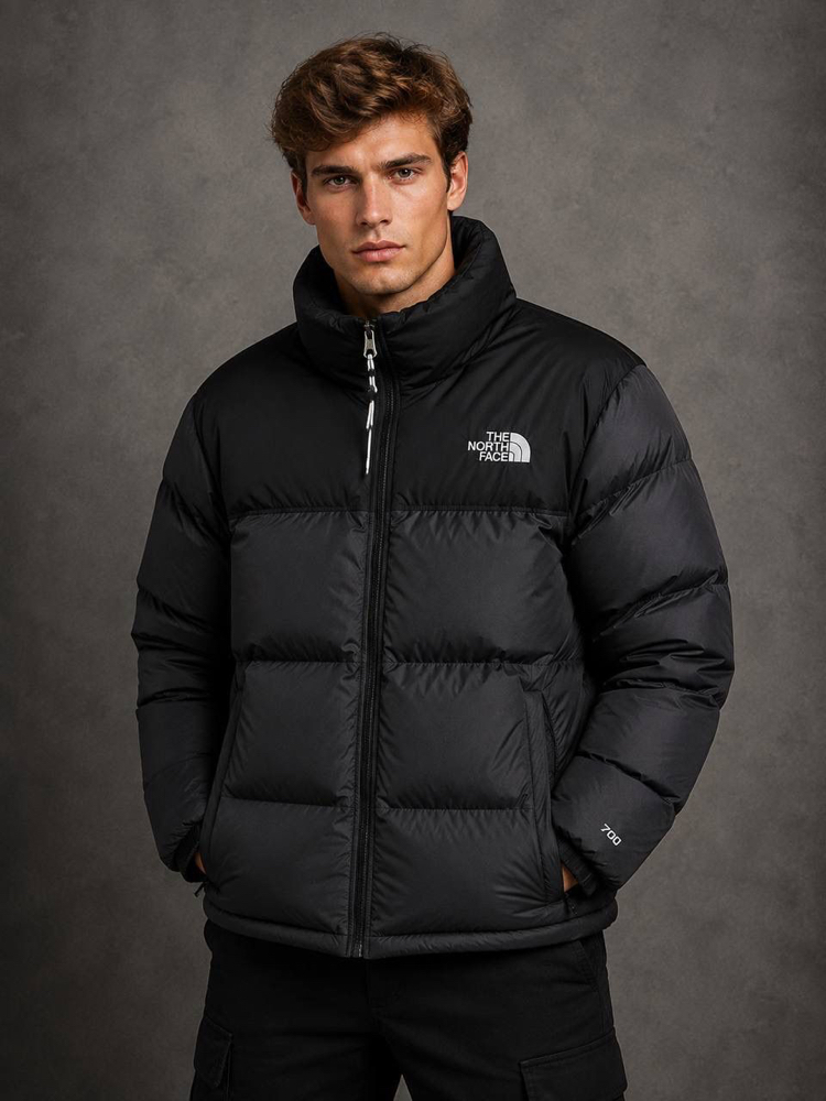 TNF NAKIŞ LOGO KIŞLIK MONT SİYAH