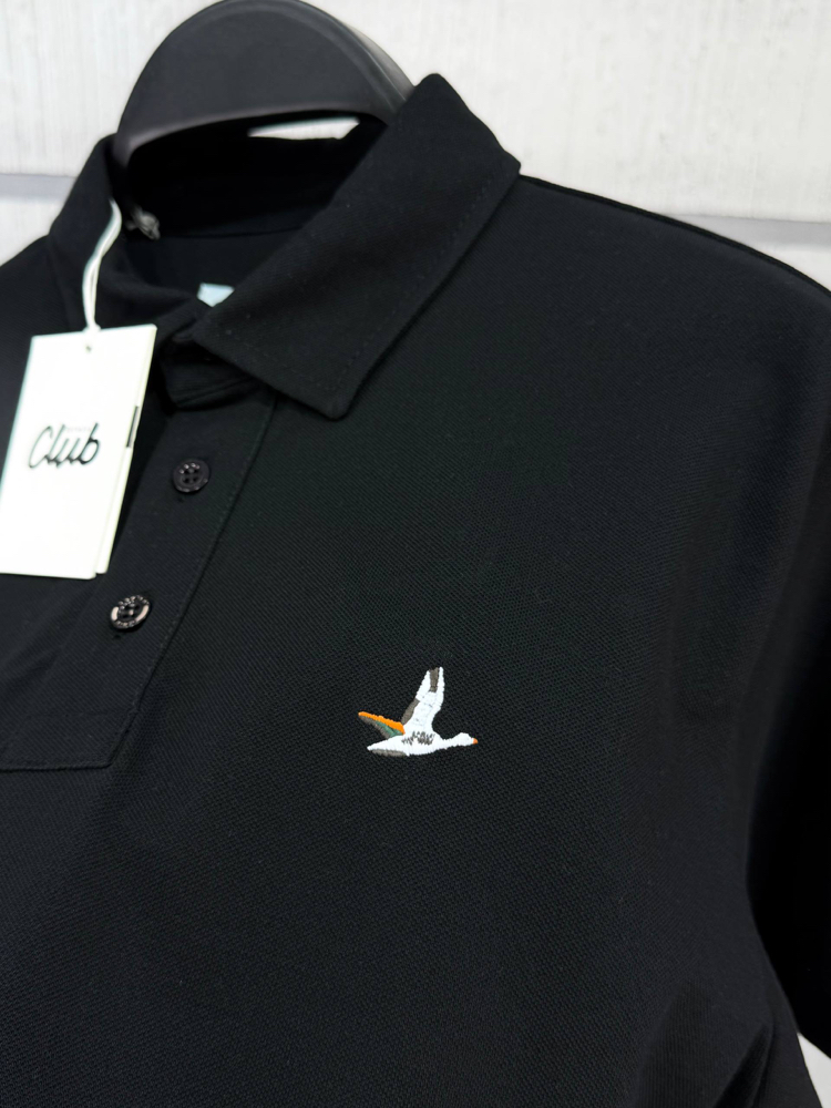 PREMİUM PİKE KUMAŞ POLO YAKA T-SHİRT SİYAH