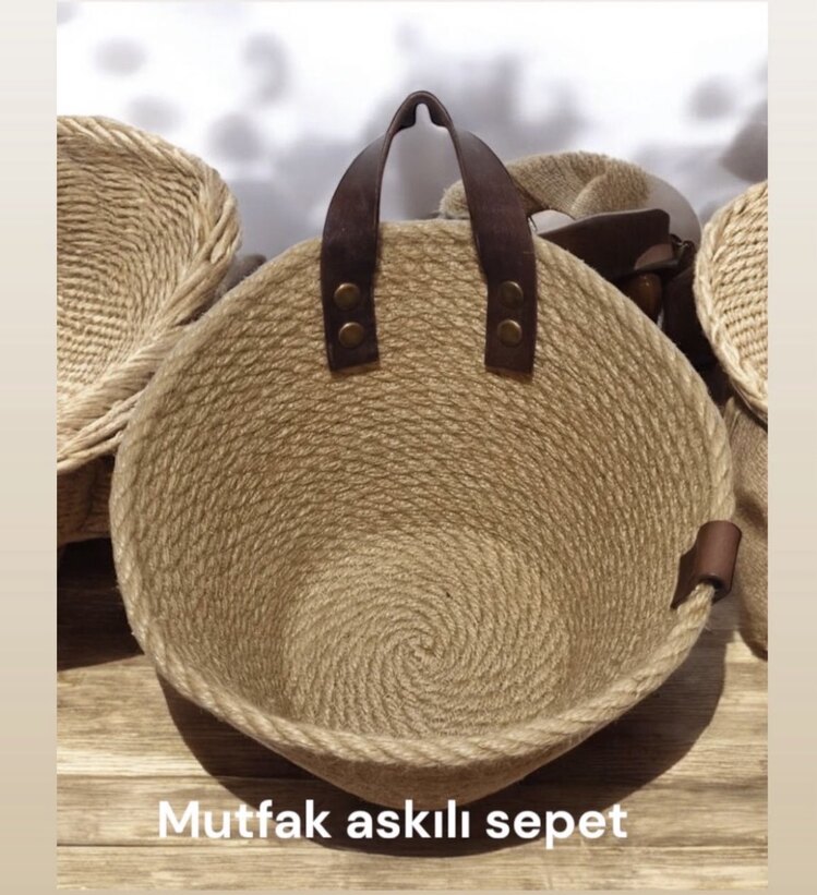Mutfak sepeti askılı 3 lü