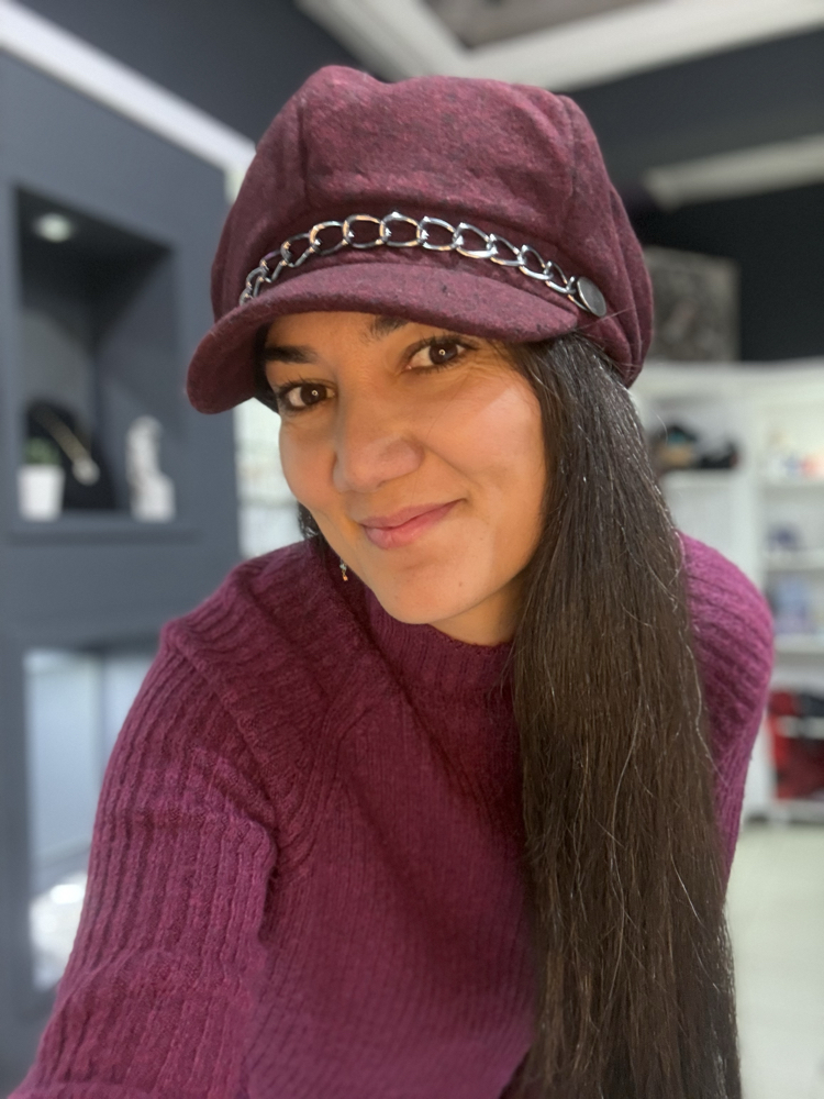 Bordo Kasket şapka