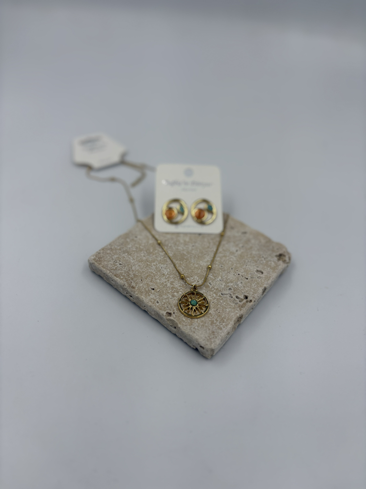 Doğaltaş detaylı tasarım set