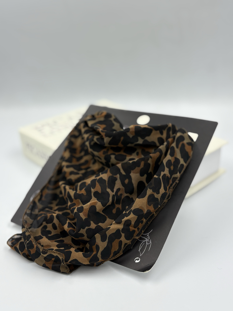 Leopar desen fular