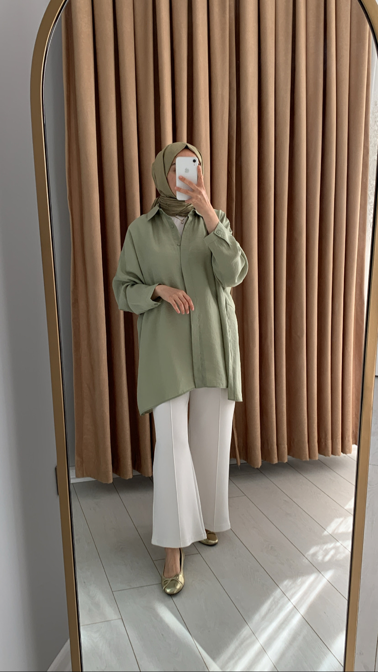 Nuss Basic Tencel Menta Gömlek