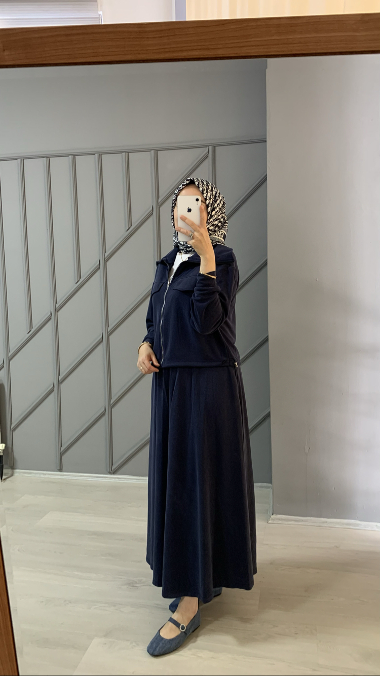 Etekli Takım Lacivert