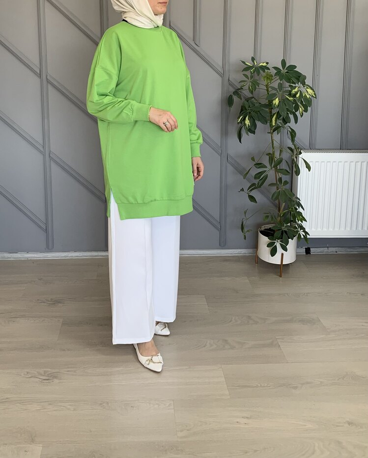Soul Basic Çimen Yeşili Tunik