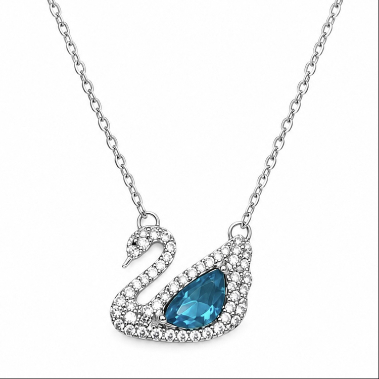 Dancing Swan Blue Kolye